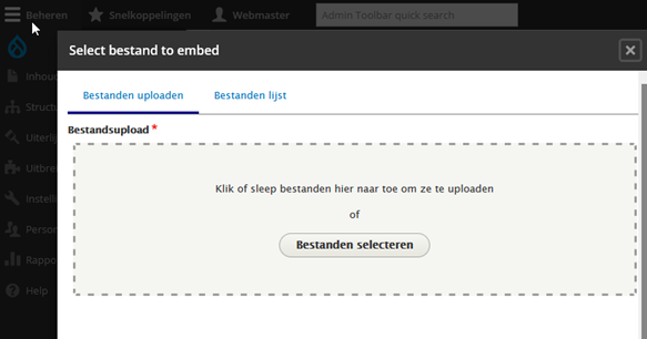 Bestanden selecteren