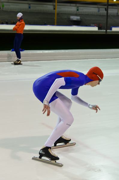 Startende schaatser