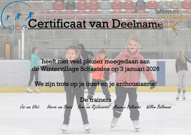 certificaat Wintervillage