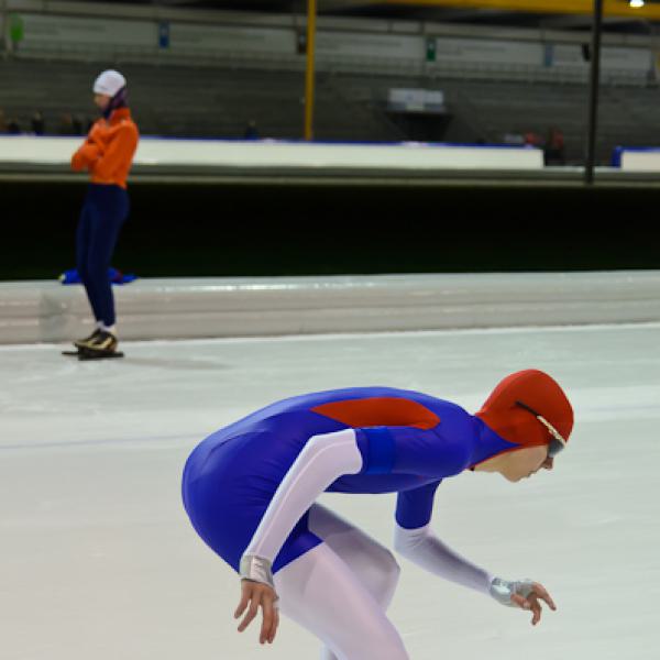 Startende schaatser